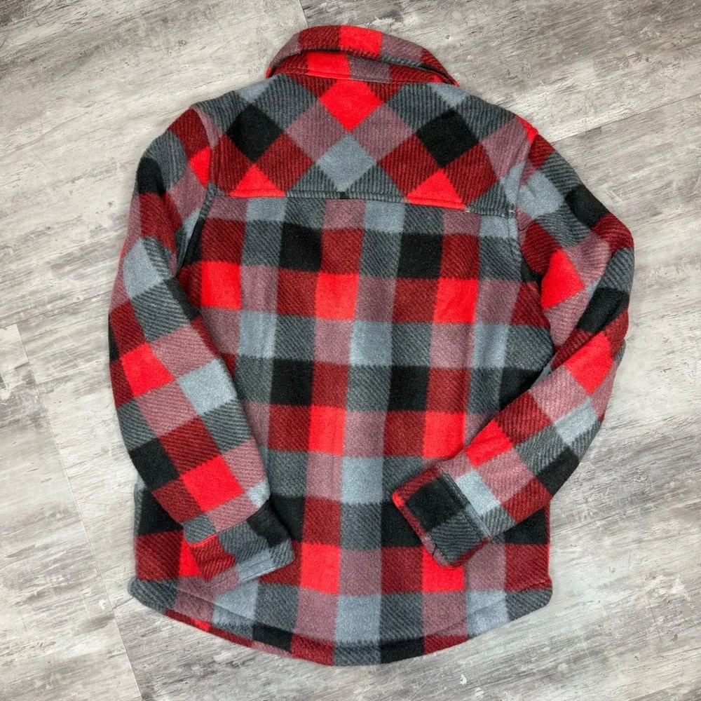 Eddie Bauer Kids Red and Gray‎ Plaid Shirt Size 4/5